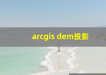 arcgis dem投影